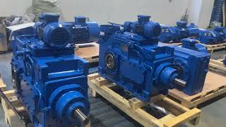 Hollow shaft mount helical industrial gearbox with Flender design Evergeardrive [upl. by Novhaj]