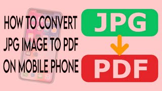 HOW TO CONVERT JPG IMAGE TO PDF ON MOBILE PHONE NO APP NEEDED jpgtopdf  Ann Rivera [upl. by Lekym]