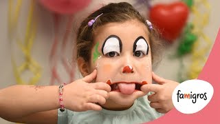 Famigros Kinderschminken Fasnacht  Clown [upl. by Charpentier]