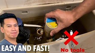 How To Fix The Push Button Cistern Toilet Flush No Tools Required  Easy And Fast [upl. by Reinold]