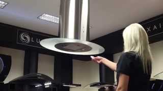 90cm Oval Island Kitchen Extractor  Luxair Cooker Hoods [upl. by Enellij]