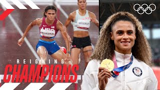 Womens 400 m hurdles Sydney McLaughlinLevrone 🇺🇸🥇 Reigning Champions [upl. by Jorie]