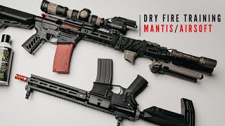 Dry Fire Training Using Mantis Tech amp Gas Blowback Airsoft Guns [upl. by Doomham911]