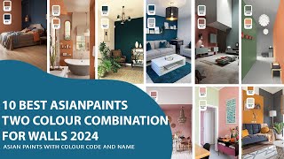 Two Colour Combination For Walls 2024   Asian Paints With Colour Code And Name colourcombination [upl. by Meesak352]