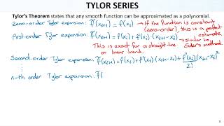 Numerical Methods Lec08 Ch04 Truncation Errors1 Introduction  Taylor Series [upl. by Otxilac]