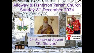 Alloway amp Fisherton Parish Church Service  Sunday 8th December 2024 1030am Livestream [upl. by Nyrok686]