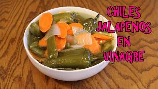 🔴 COMO HACER CHILES JALAPEÑOS O CHILES EN VINAGRE  COCINA Y MAS CON ARMIDA [upl. by Yerak]