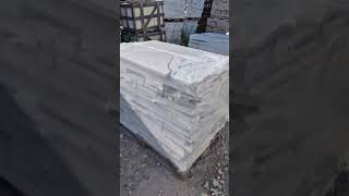 White Carrara broken marble tiles for mosaic purpose italianmarbles [upl. by Ynner]