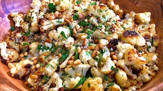 DELICIOUS Roasted Cauliflower Easy amp Fast Recipe [upl. by Xuaeb]