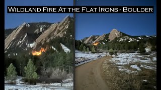 Wildland Fire Boulder Colorado Flat Irons Chautauqua Park [upl. by Henka]