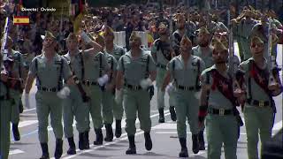 Así desfila LA LEGIÓN en OVIEDO ASTURIAS [upl. by Ilyah305]