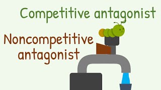 Competitive Antagonist vs Noncompetitive Antagonist [upl. by Melisenda]