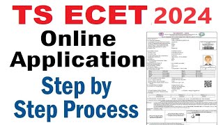 TS ECET 2024 online application process  TS ECET 2024 Application  TS ECET 2024 [upl. by Fairfax]