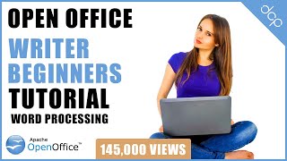 Open office 4 writer beginners tutorial  Word Processing Tutorial [upl. by Eillek]