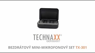 TECHNAXX BEZDRÁTOVÝ MINIMIKROFONOVÝ SET TX301 CZECH [upl. by Primrosa]