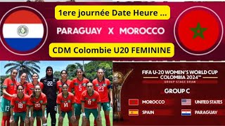 CDM MAROC U20 F Le MAROC entre en competition contre le PARAGWAY ce dimanche [upl. by Anwahsad]