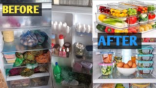 Small Fridge Organization  10 Amazing Space Saving Fridge organizers How To Organize Small Fridge👍 [upl. by Oulman150]