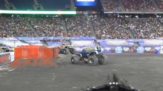 Monster Jam POD Gillette Stadium Foxborough MA  Grave Digger The Legend Freestyle [upl. by Sesmar247]