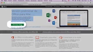 Descargar e Instalar Office 2016 para Mac Versión Preliminar [upl. by Pals]