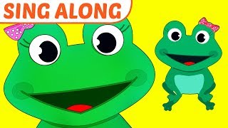 Five Little Speckled Frogs Song Lyrics  Nursery Rhymes Sing Along [upl. by Henrietta]