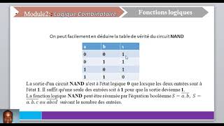 Fonctions Logiques oui Non ET OU NAND NOR [upl. by Raffaj836]