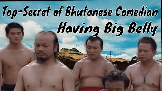 Topsecret of Bhutanese comedian having big tummy and talent of comedian Gyem Dorji acting as a lady [upl. by Isleen]