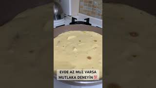 TAVA VE MUZ VARSA DENEYÄ°N MUZLU TAVA KEKÄ° asmrfood food kek [upl. by Juta]