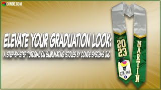 Elevate Your Graduation Look A StepbyStep Tutorial on Sublimating Stoles by Conde Systems Inc [upl. by Aronoh]