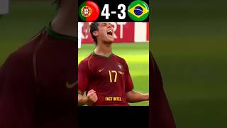 Brazil🇧🇷 🆚 Portugal🇵🇹 Semi Final Worldcup fotball fifa urcristiano shorts video FactIntel [upl. by Llenet651]