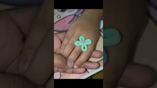 DIY Easy Rubber band Ring 😍 navratri shorts paintellectualpriya diy ytshorts jewellery easy [upl. by Guenna]