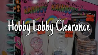 Planner Haul  Hobby Lobby 75 Clearance Sale [upl. by Ecylla]