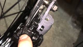 Sondors front wheel and brake adjustments [upl. by Rennoc]