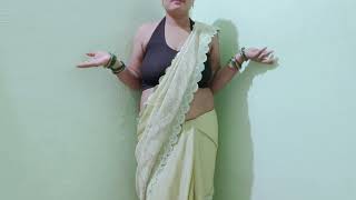 Low waist style saree wearing in perfect look for your body  Learn how to drape a low waist saree [upl. by Anrak]