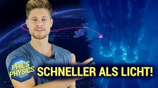 Schneller als Lichtgeschwindigkeit So entsteht TscherenkowStrahlung  Phils Physics [upl. by Nolaf610]