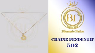 Chaîne Pendentif 502 Pendentif moderne en or 18 carats [upl. by Cutcheon]