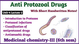 Antiprotozoal Drug  Medicinal Chemistry3rd  Bpharma6th Semester  Unit4 HindiEnglish [upl. by Ed814]