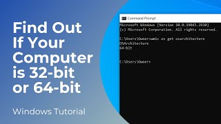 How to Find Out If Your Computer is 32bit or 64bit [upl. by Pilloff]