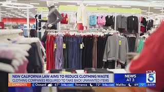 New California law mandates fashion industry to take old clothes back for free [upl. by Nodnorb756]