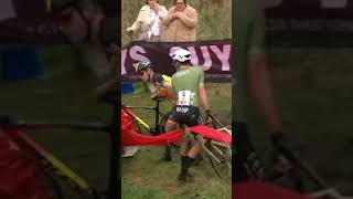 WTF🤯 unsportsmanlike conduct cyclocross cycling [upl. by Lewison]