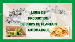 Unité De Production De Chips Banane Plantain 500kgh [upl. by Allenrac]