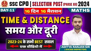 Time and Distance  16 Din 16 Marathon  Maths  SSC CPO  Selection Post 2024  Aditya Ranjan Sir [upl. by Heyman953]