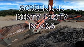 Screening rock with Sandvik QA440 4K RAW AUDIO NO MUSIC [upl. by Novelia]