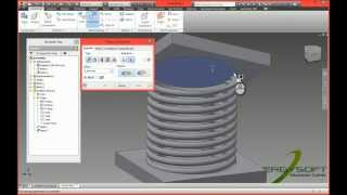 Autodesk Inventor  Drive Adaptive Spring ภาษาไทย [upl. by Eat]