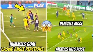 🤯Crowd Goes WILD Over Hummels Goal for Dortmund  Epic Moment at UCL Semifinal 20 PSG Reaction [upl. by Enitsenre343]