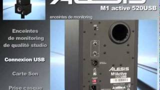 Enceintes Alesis M1 Active 520 USB La Boite Noire [upl. by Noval]