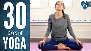 Day 24  Gentle Yummy Yoga  30 Days of Yoga [upl. by Necila]