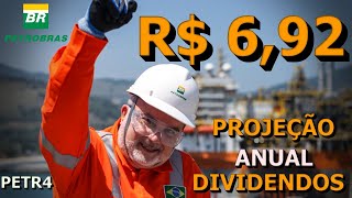 R692 DE DIVIDENDOS PARA 2024 COM PETROBRAS  PETR4 PROJEÇÃO DE DIVIDENDOS [upl. by Dall835]