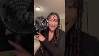 How to use a hair dryer diffuser  Natural Texture Drying System Conair 600R Curly Girl Walmart [upl. by Ecnedac820]