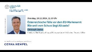 Europarechtliche Werkstattgespräche  Christoph Bartos [upl. by Nesila]