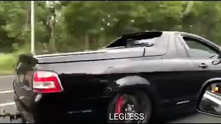 SUPERCHARGED VF HSV MALOO TWT DOING HIS THING  LEGLESS BURNOUTS [upl. by Nnylram]